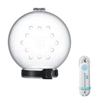 고양이 핡기 물림 싸움 방지 헤드기어 안티스크래치 링 반려동물 고양이 헬멧, L   LED 발톱깍이, 고양이 머리 보호 커버(목 둘레 및 체중에 따라 다름)