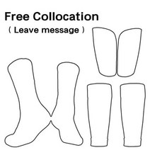 정강이보호대 세트 Hight 탄력성 신 가드 슬리브 축구 성인 키즈 양말 패드 전문 레깅스, Free collocation+Adults(45-75k