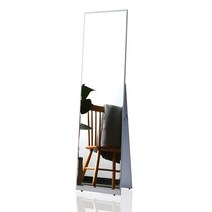 오마쥬 스탠딩 에칭 전신거울 400x1550 드레스룸 거울, 화이트