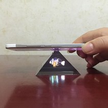 3D 홀로그램 피라미드 디스플레이 프로젝터 비디오 스탠드 유니버설 스마트 휴대 전화 새로운 도착, 기타