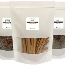 뱅쇼만들기 재료 시나몬스틱300g + 정향100g + 팔각향100g 뱅쇼세트 (지퍼백), 3세트, 500g