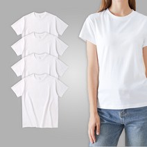 we WON 남여공용 30수 반팔 티셔츠 4장세트