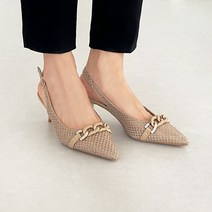 세르코 슬링백 미들힐 펌프스 6cm