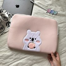 아이패드 케이스 파우치 귀여운 태블릿PC 11인치 보관 가방, 15인치 핑크 햄스터