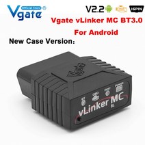 자동차 오토바이 수리 도구 vgate vlinker mc+ elm327 v2.2 obd 2 obd2 스캐너 wifi bimmercode forscan 블루투스 호환 ios pk, 협력사, 새로운 케이스 bt3.0