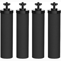 업소용 가정용 정수기 필터 카트리지 여과기 Berkey bb9 2 블랙 정화 요소 및 중력 시스템 교체 4개 팩