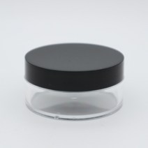 메가플라스틱 메가 100ml 크림용기 슬라임용기, 1개, 14.투명용기+블랙캡(100ml)