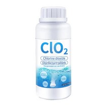 건강한 이산화염소 발포성 정제 Clo2 소독 화학 범용 클리너, 01 02