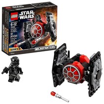 LEGO 스타워즈: 깨어난 포스 퍼스트 오더 타이 파이터 마이크로파이터 75194 빌딩 키트 (91피스) (제조사 단종), 한개옵션0