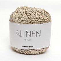 삼남뜨개실 에이린넨 70g 10+1 린넨실 코바늘실 뜨개실 가방실 소품실 모자실, ALinen, 02 라이트 베이지 554