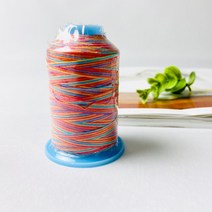 국산) 오색사 무지개사 무지개실 레인보우실-소 (30수3합), 1.레드계열
