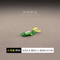 프리다이빙 다이버 미니어처 피규어, D4-그린