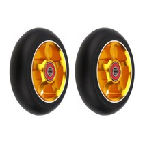 QDY 88A를 품기를 가진 Prettyia 2pcs 100mm 금속 합금 중핵 스턴트 스쿠터 바퀴 바퀴, 모델명5