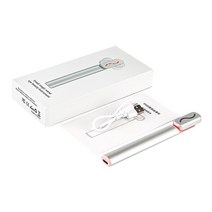 EMS-핫 압축 눈 마사지 지팡이 스마트 레드 LED 회춘 피부 조여주는 노화 방지 다크 서클 제거 뷰티 기계, 01 WHITE