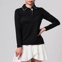 프롬라벨 여성 골프웨어 상의 카라 긴팔 티셔츠 봄 여름 가을 옷 테니스 의류 운동복 woman tennis golf sports wear T-shirt