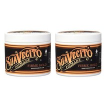 유럽직구 헤어 젤 Suavecito 회사 Strong Hold Pomade 남자용 중간 샤인 워터 기반 왁스 플레이크 무료 4oz/113g x 2, 4oz x 2