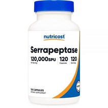 뉴트리코스트 Nutricost 세라펩타아제 120000 SPU 120 캡슐