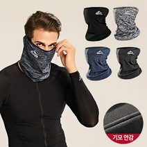 메이스 스포츠마스크 겨울 기모 운동 자전거 방한 안면 등산 낚시 골프 스키 오토바이 마스크 자외선차단 얼굴가리개 여름 쿨 냉감, 1개, 01.기모마스크_블랙