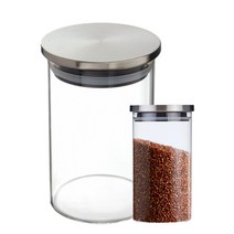 진공 유리밀폐용기 내열유리 잡곡 쿠키 견과류통 캐니스터 250ml