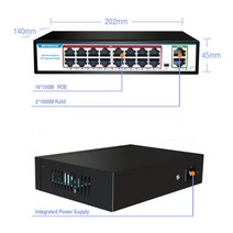스위칭허브 POE스위치 공유기 카메라용 OPTFOCUS 이더넷 IP 아이폰 무선 AP 브리지 4 + 2 6 포트 100Mbps, 4.16POE 2RJ45 GIGA