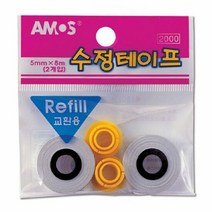 수정테이프 묶음상품 아모스 수정테이프리필 2개입 24개