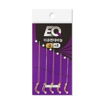 이큐피싱 편대바늘 민물바늘 채비바늘, 금색, 4호
