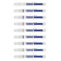 문화 페인트 마카 둥근닙 (1타 12개입), 흰색(12PCS)