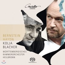 JOSEPH HAYDN/ LEONARD BERNSTEIN - VIOLIN CONCERTOS & SERENADE/ KOLJA BLACHER SACD HYBRID 하이든: 바이올린 협주곡 & 번스타인: 플라톤의 심포지움에 의한 세레나데 - 콜리아 블라허 EU수입반, 1CD