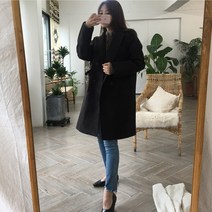 배꼽 J112-6 사이드 빅사이즈여성의류 겨울 하프코트 44-120