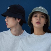 T215AACU07_WH LABEL 6PANEL BUCKET HAT