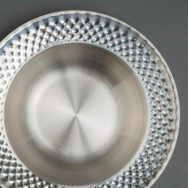 패블러스 스텐레스 고기 원형 접시 이중보온 플레이트, 스텐레스 이중보온 크리스탈 퓨전볼 250