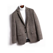 남성 빅사이즈 겨울 모직 체크 자켓 M-5XL 2컬러