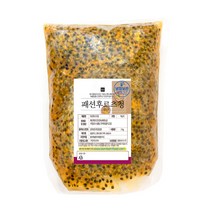 봄봄푸드 1kg 2kg 대용량 과일청 수제청 카페 납품 에이드 스무디 라떼, 패션후르츠청, 1개, B17_패션후르츠청2kg