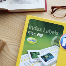 인덱스 원형라벨지 감열라벨 코팅라벨지 145칸 20매