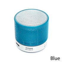 휴대용스피커 휴대용 블루투스 미니 무선 스피커 LED TF 카드 USB 서브 우퍼 MP3 음악 PC 휴대폰용, [01] GRAY