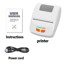 옵셋인쇄기 잉크젯마킹기 골프공 평판 프린터 미니 스티커 라벨 감열식, T230 White No Paper+EU 플러그