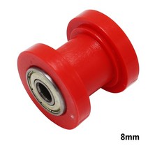 오토바이 구동부품 구동계 8/10mm 드라이브 체인 롤러 풀리 휠 슬라이더 텐셔너 가이드 Enduro 오토바이 모, 11 red 8mm