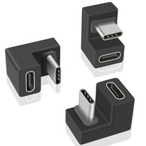 리코gr2 cctv 카메라 케이블U모양 180 도 각도 USB 3.1 유형 C 2 세대 남성-C 여성 확장 어댑터 노트북 닌, 한개옵션0