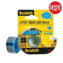 3M재접착 양면테이프238 19x5.08m, 3M)재접착 양면테이프(238 19x5.08m)