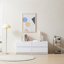 퍼니코 미로 1200 2단 서랍장, 오크 화이트