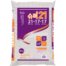 슈퍼21복합비료 20kg 제2종 고성분비료 21-17-17, 1개(20kg)