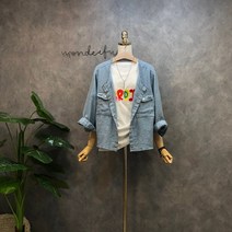 라임브릿지 린넨 워싱 컷팅 라운드 자켓
