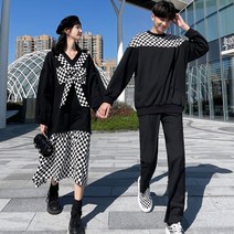 커플시밀러룩 웨딩촬영 커플룩 가을 신혼여행 남자 캠핑룩 셔츠 봄