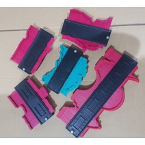 만능 곡선 자 윤곽 측정기 목공자 타일 눈금 작업 각도 직각 다용도 모양 특정 설계 형틀, 10인치블루개