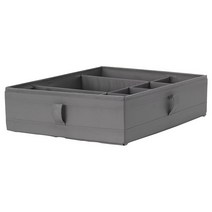 이케아 스쿠브 칸막이정리함 다크그레이 44x34x11cm 폴리에스테르100%, 기타, 이미지참조