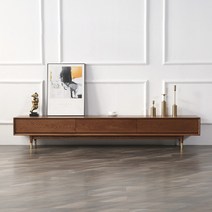 1200 1500 2000 TV거실장 낮은거실장 북유럽원목거실장 티비다이, 월넛컬러(참나무)