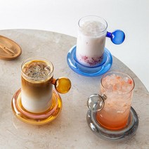 컬러 튜브 내열유리 머그(색상선택), 컬러튜브내열유리머그(오렌지)