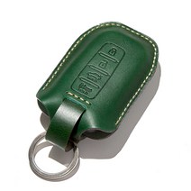 호즈 아반떼MD 스마트키케이스 자동차 소가죽 차키홀더 100%핸드메이드 차키커버 키지갑 키링 선물포장, HK01-실버 브라운