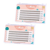 미도 인조속눈썹 부분 가닥 속눈썹 셀프 연장 자연스런운 가속눈썹 단품 시리즈, A형  10mm   2P (400모)