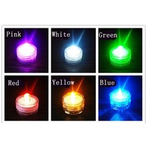 빔프로젝터렌탈 특수조명 업소용수족관 수족관 방수 전자 에너지 절약 LDE 조명 물고기 탱크 수생 필 라이트 바 파티용 양초, [04] Round-Green